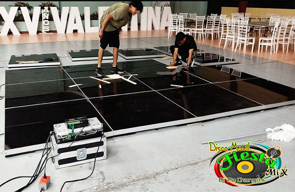 Renta pista iluminada para boda, quinceanera en tlaxcala Dj sonido discomovil