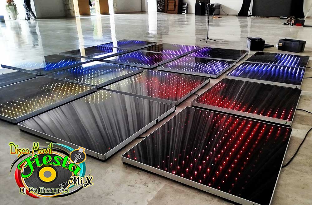 Renta pista iluminada para boda, quinceanera en tlaxcala Dj sonido discomovil